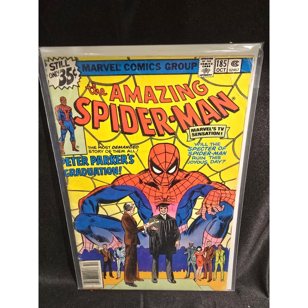 1978 Marvel Comic #185 - The Amazing Spider-Man, Peter Parker's Graduation